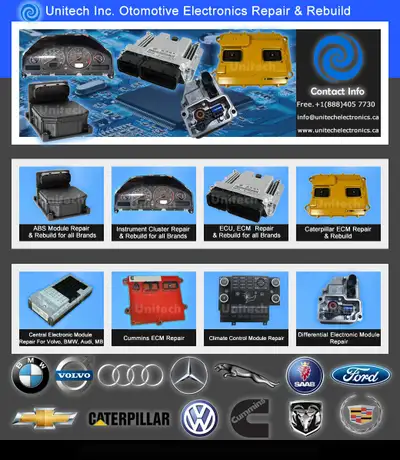 PACCAR, Caterpillar, J Deere, Detroit, Komatsu, ECM, Repair, View more