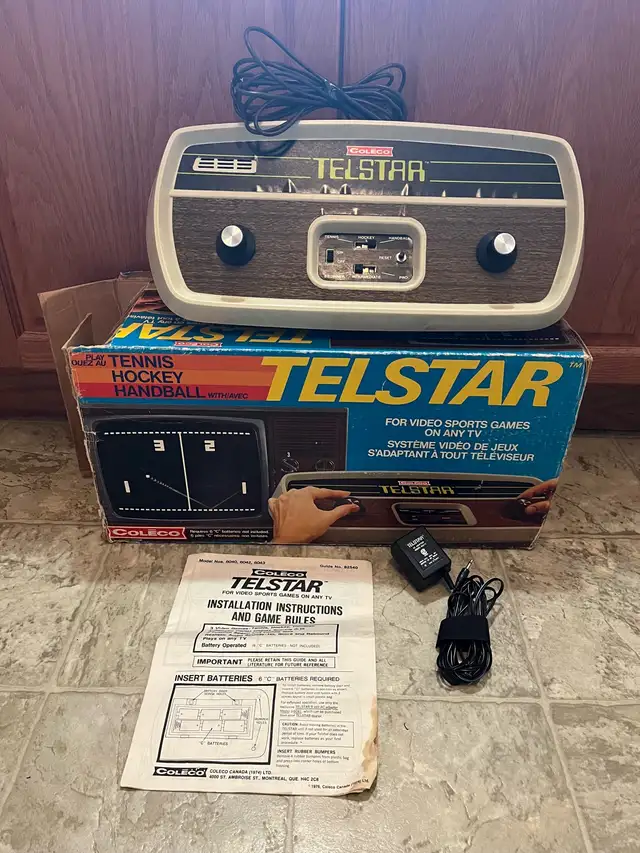 Vintage 1976 Coleco Telstar TV Video Sports Game Toy