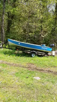 Boat, motor, and trailer pkg. For sale.