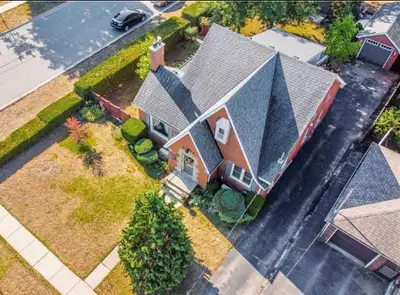 5+ bedrooms, six parking spots with mature yard & basement