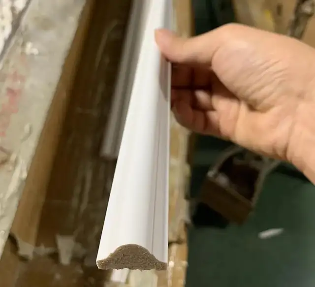  WAREHOUSE CLEARANCE! Baseboard PVC Trim Moulding – 9 ft  in Floors & Walls in City of Montréal - Image 2