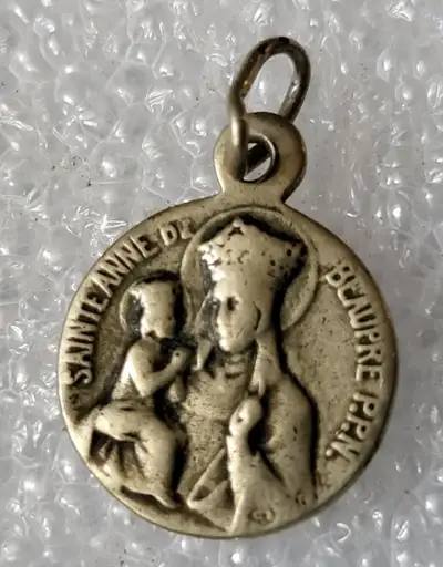 Vintage Saint Anne DE Beaupre P.P.N. Medallion Pendant, View more