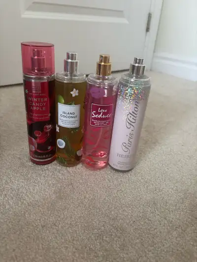 assorted body mists some have been used (cash payment only), View more
