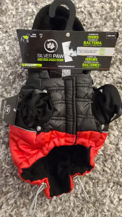 SilverPaw - Extra Small Hooded Winter Dog Coat - $40, View more