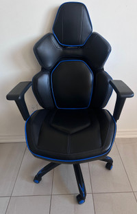 Blue and black office/gaming chair
