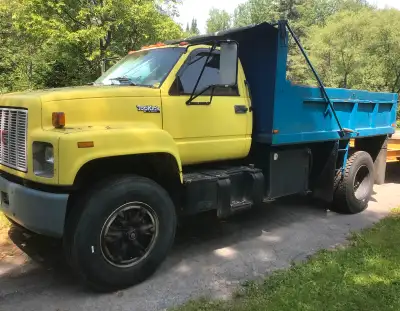 93 GMC Topkick, air brakes, cat diesel, 8.5 ton payload, new tires all around, , 10,000 OBO