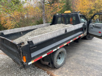 Dump truck available for material delivery 