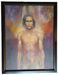 Laurent Bonet Original Oil Painting of Male Nude Study