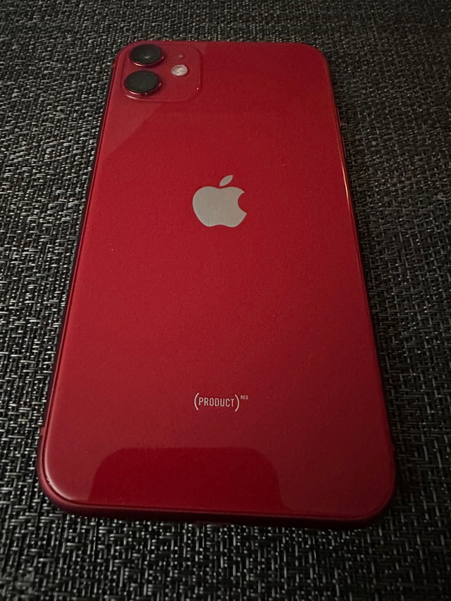 Red 128GB IPhone 11 with original box and new charger. in Cell Phones in Kingston - Image 4