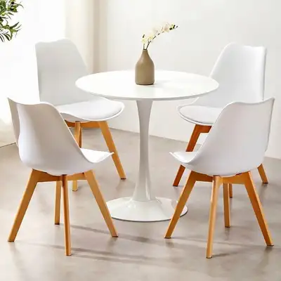 White Round Dining & Kitchen Table, View more