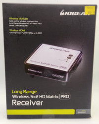 IOGEAR Long Range Wireless 5x2 HD Matrix PRO Receiver ***NEW***