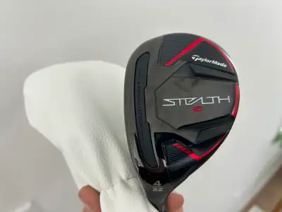 New LH TaylorMade Stealth 2 ( 4 ) Hybrid [ 22 *] Left Gold Club, View more