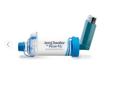 Aero Chamber Plus Flow-Vu Inhaler Valved Holding Chamber, View more