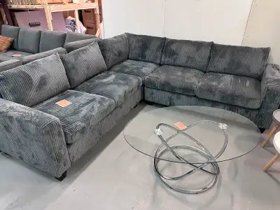comfy sectional corduroy sectional couch sofa, View more