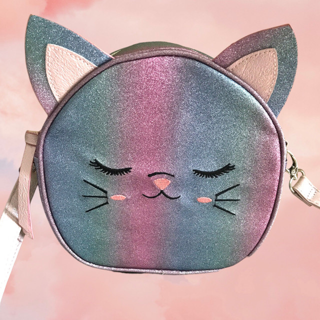 Under One Sky Shimmery Rainbow Cat Crossbody Bag in Women's - Bags & Wallets in Ottawa