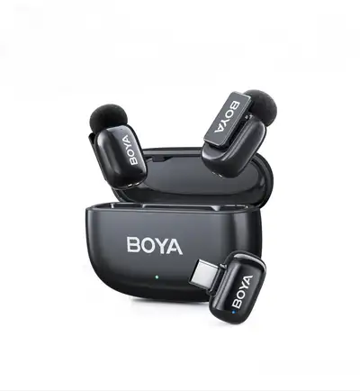 BOYA Mini 2 Wireless Lavalier Microphone for iPhone 15/16/17, View more