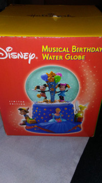 Disney Musical Birthday Water Globe - 8 Inches