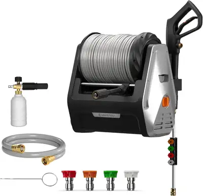 Wall Mounted Pressure Washer 1800W Motor, Max 2900 PSI, 2.2 GPM, View more