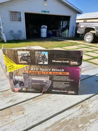 TEXT ONLY- NO EMAILS - CALL Bill at 780-984-0617. Masterlock 12V 1500 lb. Winch -$90 0BO