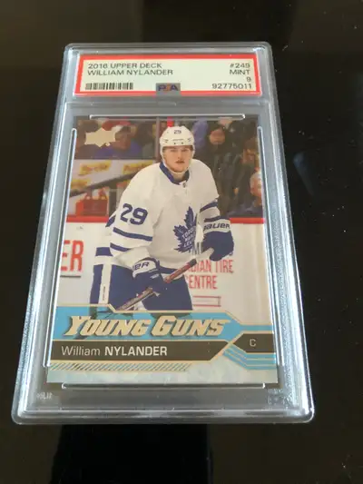 William Nylander Young guns rookie card graded PSA  9 mint, View more