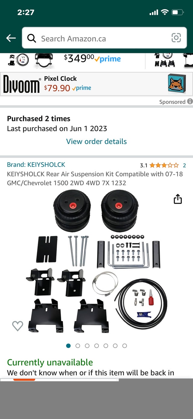 Brand new air bags 0718 Chev gmc trucks Other Parts & Accessories