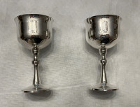 Silver Plated  Wine Goblets