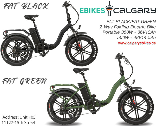 NEW FATGREEN Folding Electric Bike in eBike in Calgary