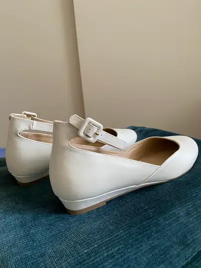 Shoes - White Dressy Flats, View more