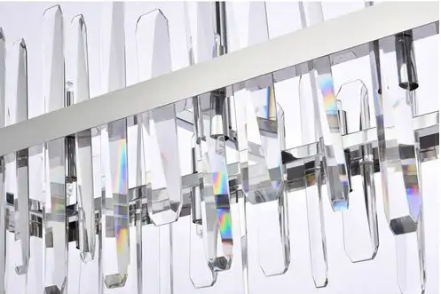Serena 24 Light 42” Chrome Linear Chandelier Ceiling Light New63362357796225122