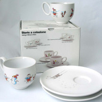 A di Alessi Miriam Mirri Niki Sulla Snowman Squirrel Cup Saucer