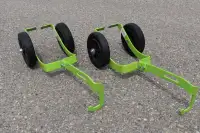 New Snowmobile Front Ski Dollies green in color