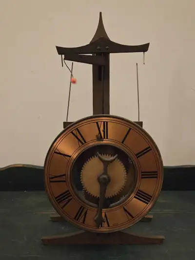 ANTIQUE SWISS BAUMANN BUCO 1890 FLYING PENDULUM CLOCK, WORKS, View more