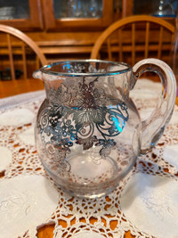 Vintage Silver Trimmed Cream jug
