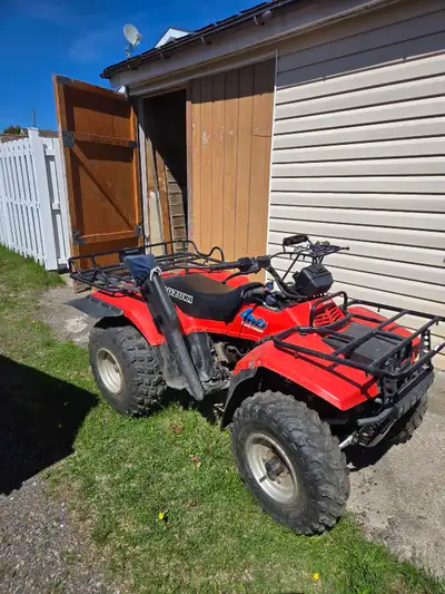 1985 Suzuki Quad Runner 4 Wheeler, gear driven not belt driven. High, Low & Super Low. Very low mile...