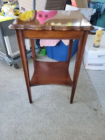 Mahogany tiered table, View more