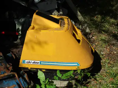 Like new engine cover for 1971 skidoo olimpic with 300 crest, $300.00,