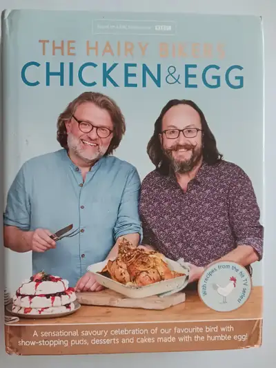 For sale the BBC book The Hairy Bikers Chicken & Egg- Recipes Cookbook-Dave Myers/Si King printed in...