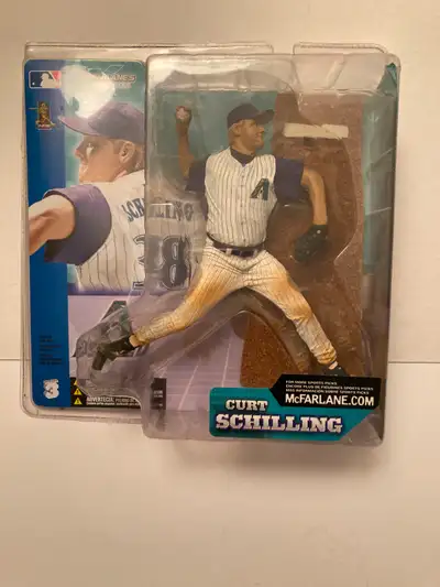 MCFARLANE #3 CURT SCHILLING ARIZONA DIAMONDBACKS Mint in Box-never opened, NEW