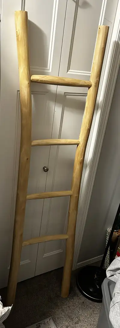 Rustic Blanket Ladder, View more