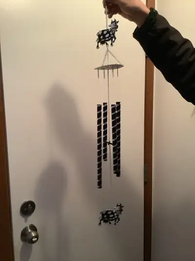 vintage cow wind chime, View more