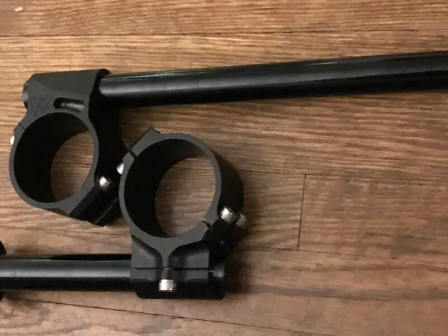 Woodcraft 56mm clip on handle bar 7/8”set Billet Ducati BMW in Other in Barrie - Image 10