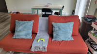 Coral/Orange-Red Couch