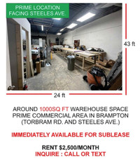 Warehouse/ Workshop Space Brampton