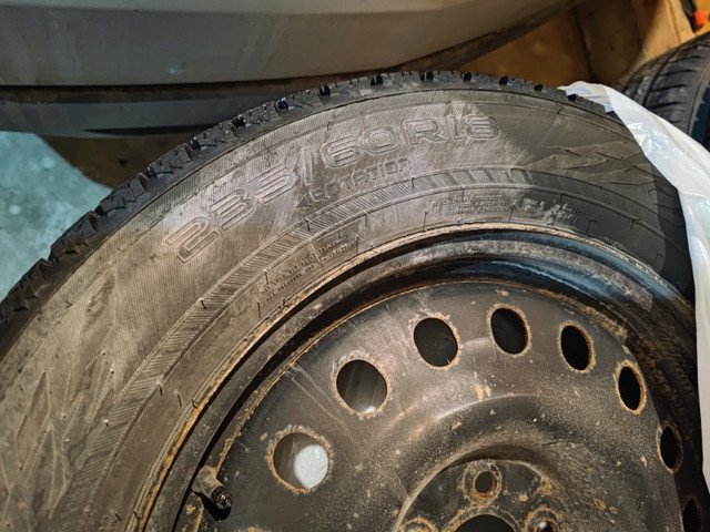 Nokian Hakkapeliitta R3 winter tires on rims with rim covers in Tires & Rims in Calgary - Image 4