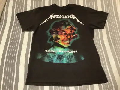Official Metallica WorldWired 2017 Tour Shirt Band Tshirt Size L, View more