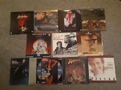 These are 6 Laserdiscs. $15 each of the lot for $75 Still available: Fatal Attraction Handel: Messia...