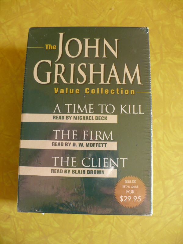 THE JOHN GRISHAM COLLECTION AUDIO RUNNING TIME 12 HOURS -CASETTE dans CD, DVD et Blu-ray  à Longueuil/Rive Sud - Image 3