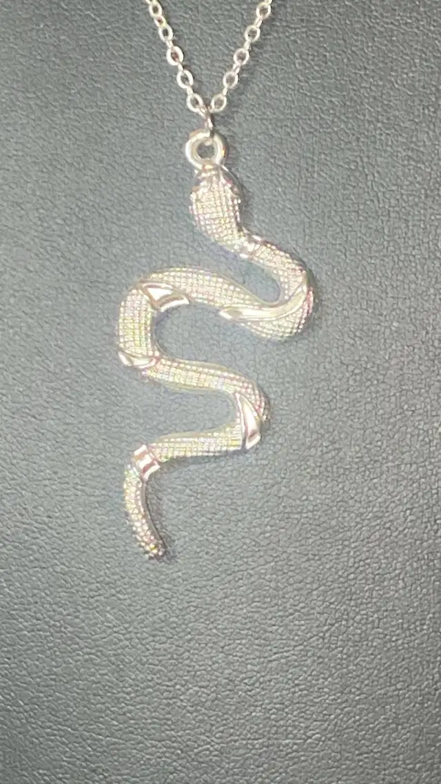  Silver coloured snake necklace in Jewellery & Watches in London - Image 3