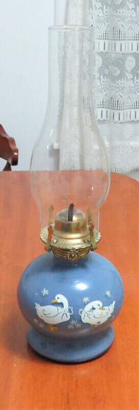16 in. Vintage Kerosene Oil Lamp