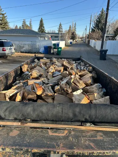 Good day Mr firewood we have pine/spruce mix we carry birch crates and we do small to big chopping s...